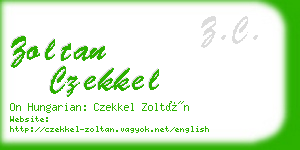 zoltan czekkel business card